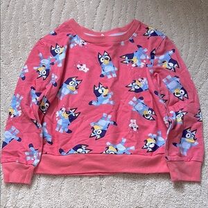 Bluey Pink Crew Neck Sweatshirt